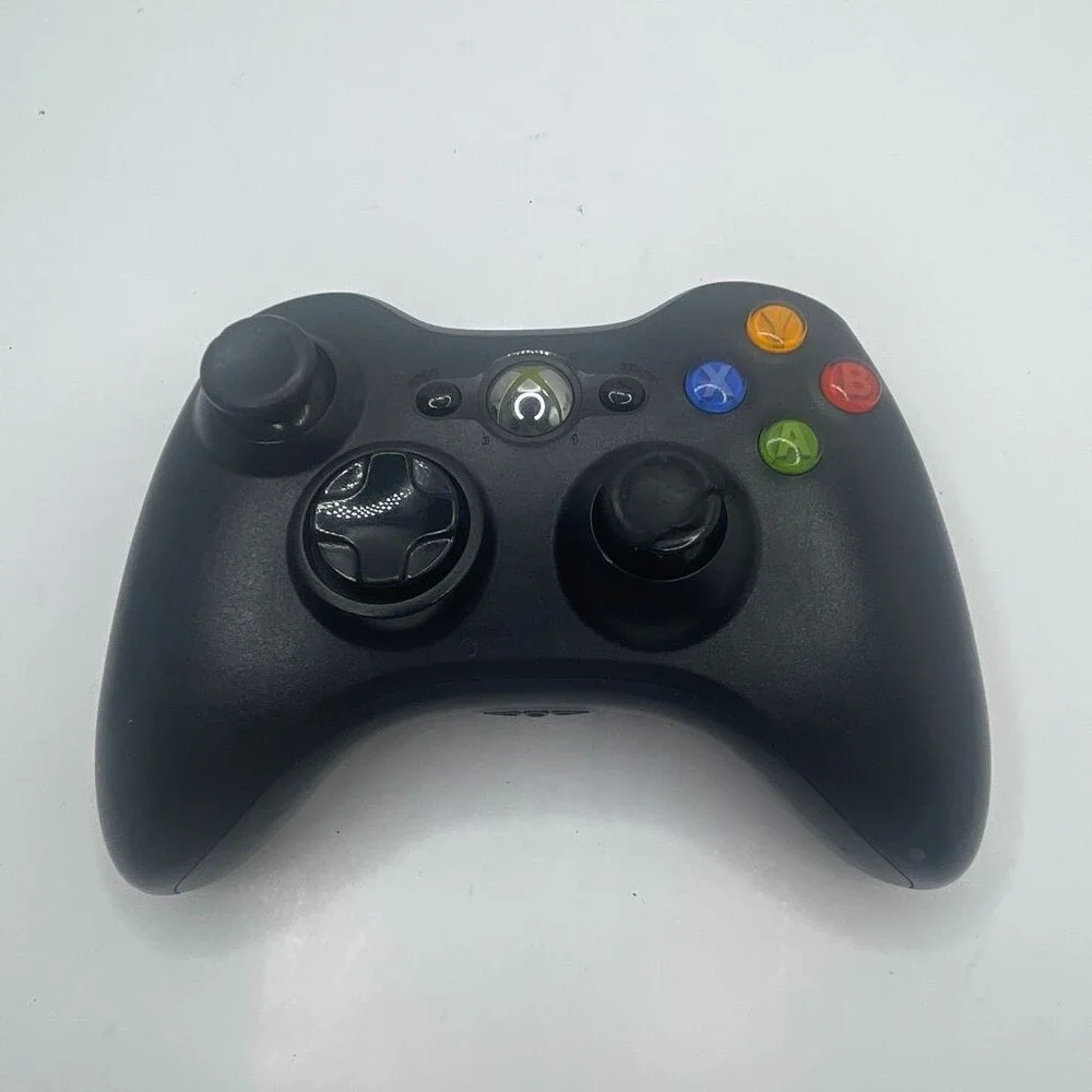 OEM Black Xbox 360, Microsoft Xbox Wireless Rumble Controller 1403
